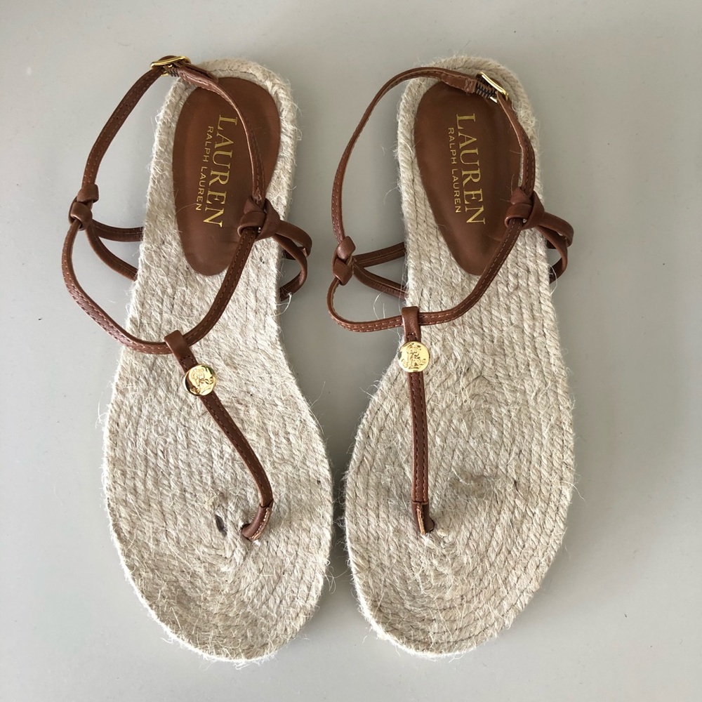 NWT Ralph Lauren Makayla Espadrilles Sandals Sz 7